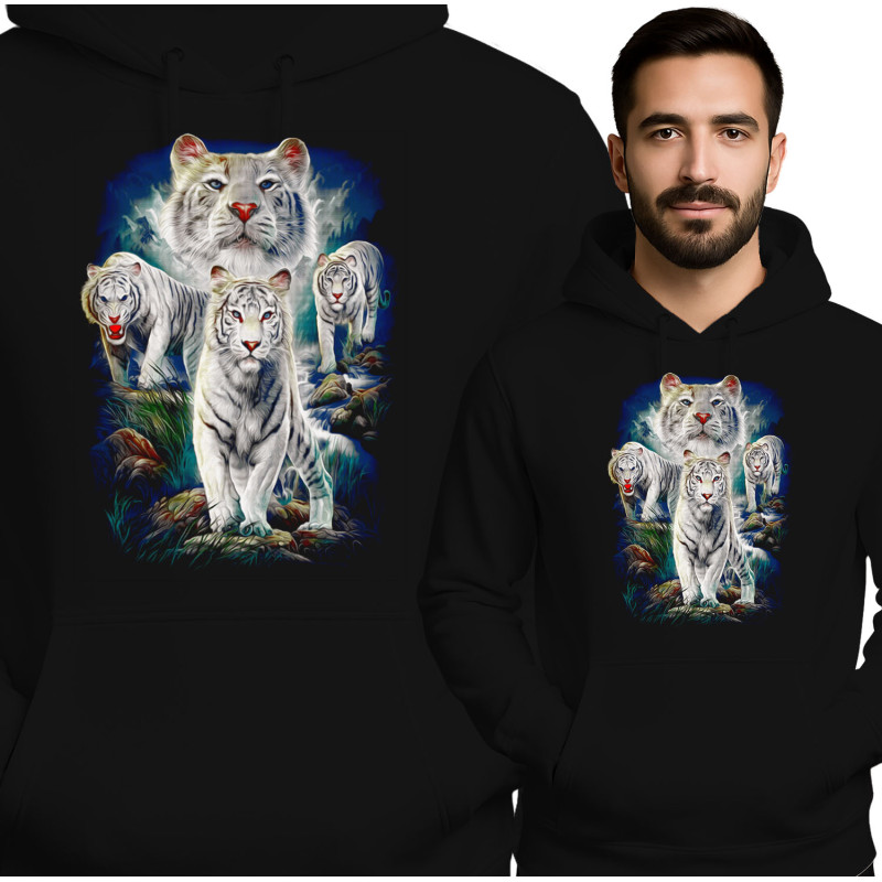 Majestueuze Witte Tijger Hoodie