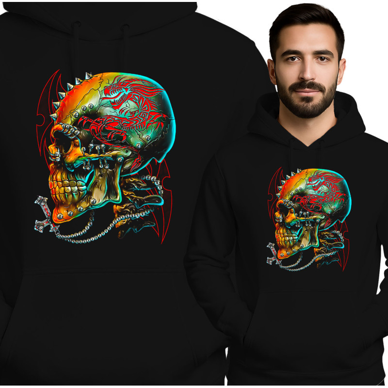 Bold Skull Art Hoodie