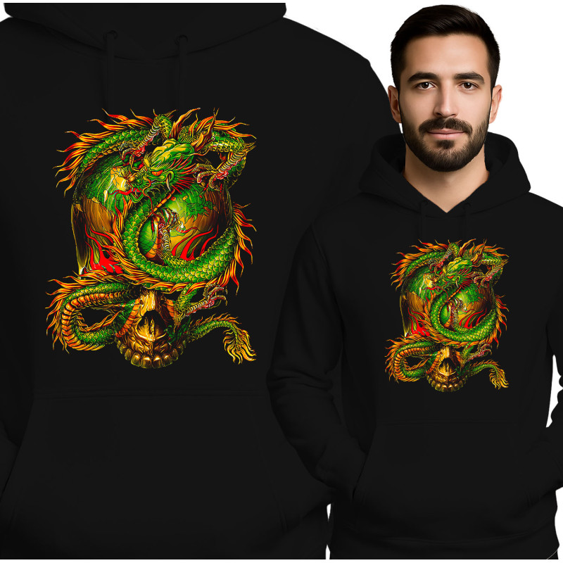Draak Schedel Hoodie