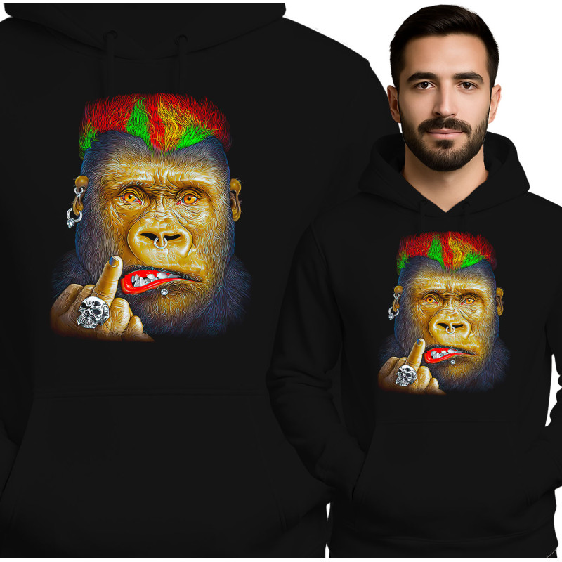 Unieke Gorilla Graphic Hoodie