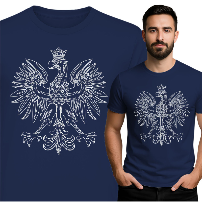 Stylish Black T-Shirt with Eagle Design