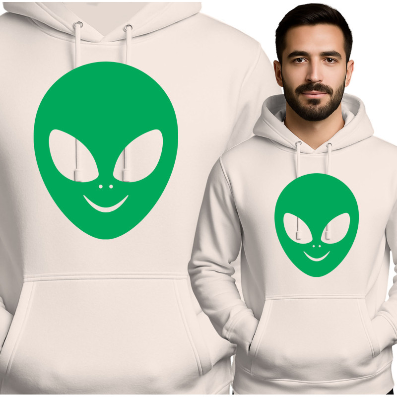 Alien Geïnspireerde Rode Hoodie