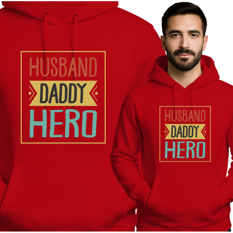 Husband Daddy Hero Hoodie
