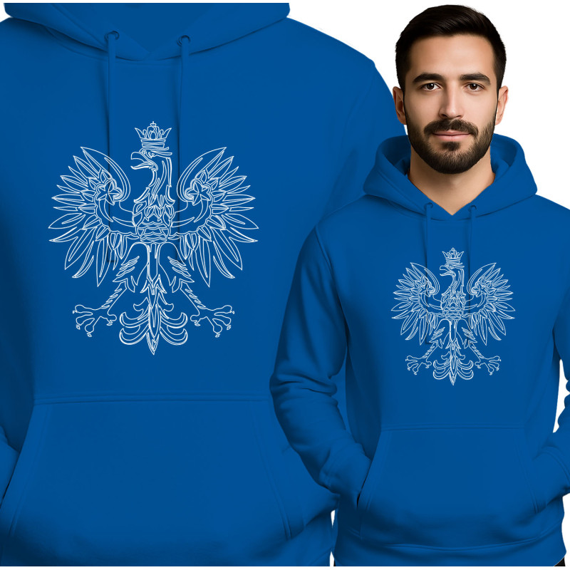 Rode Hoodie met Adelaar - Unisex