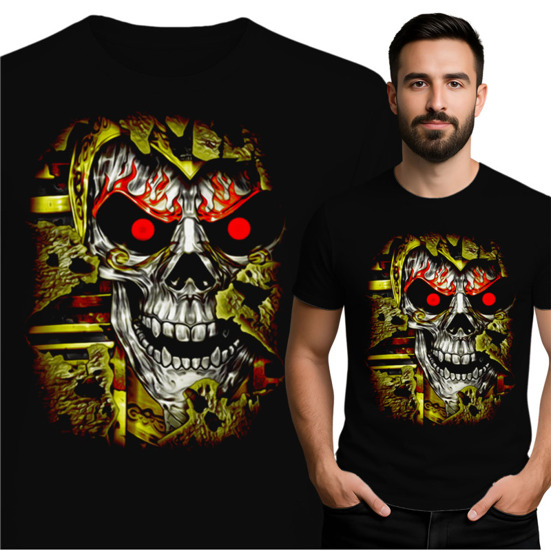 Men's Graphic Skull T-Shirt