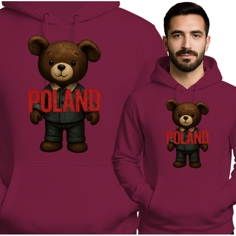Cute Poland Bear Hoodie