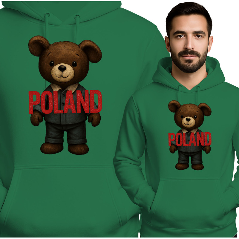 Cute Poland Bear Hoodie
