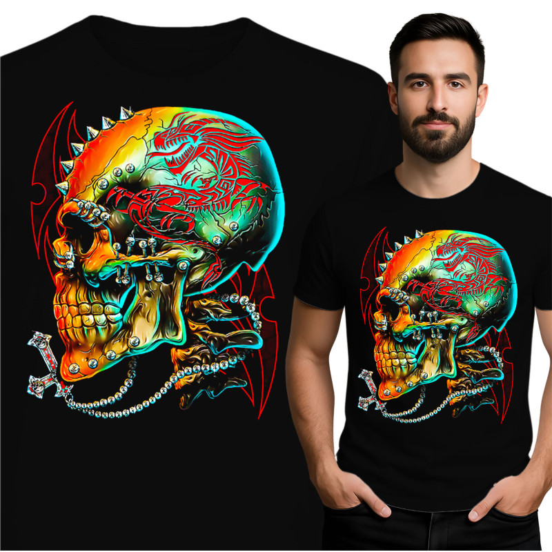 Vibrante Schedel T-shirt