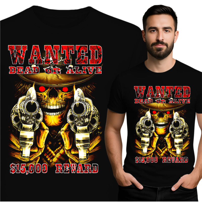 Wanted Dead or Alive Graphic T-Shirt