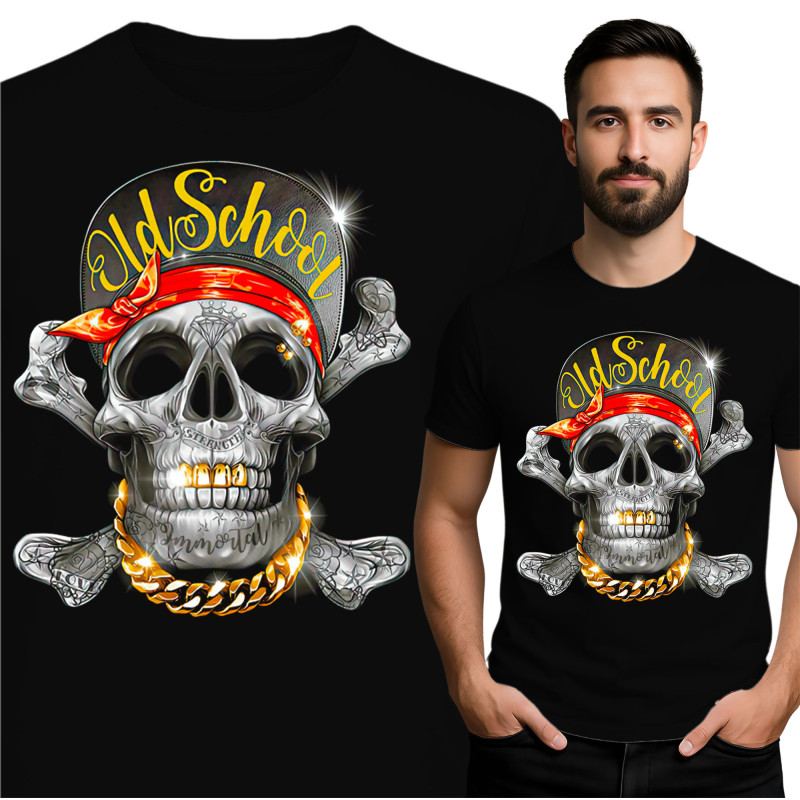 MKK v232 Old School Skull T-Shirt