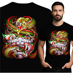 Draak Grafische T-shirt -...