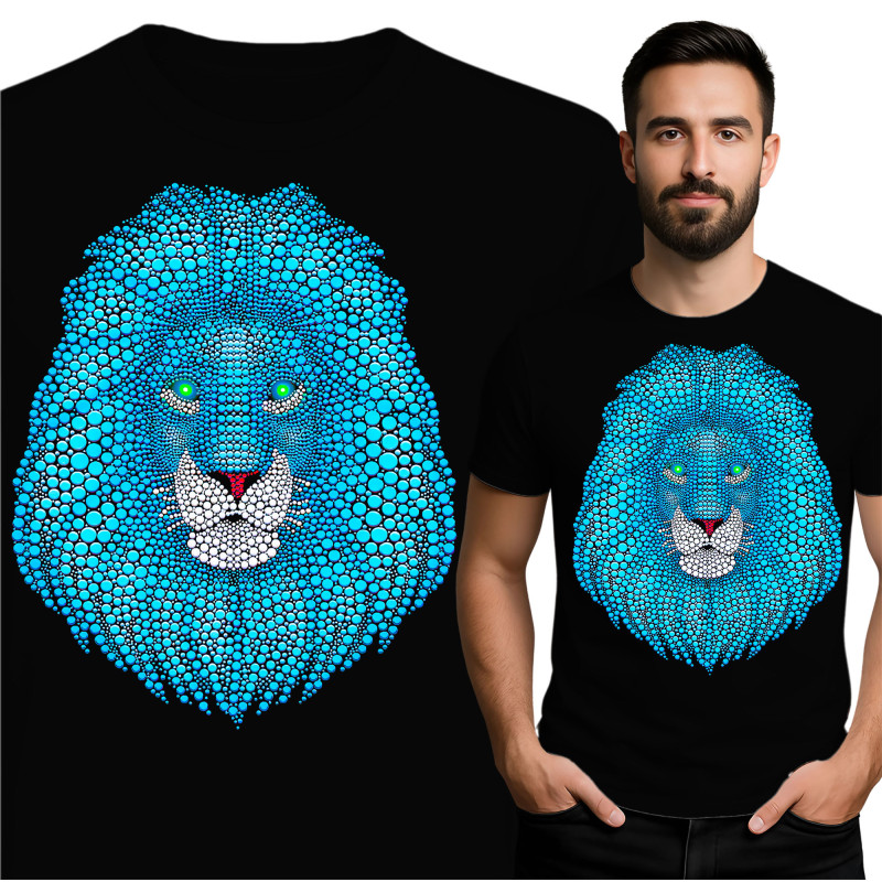 Artistic Lion T-Shirt for Men