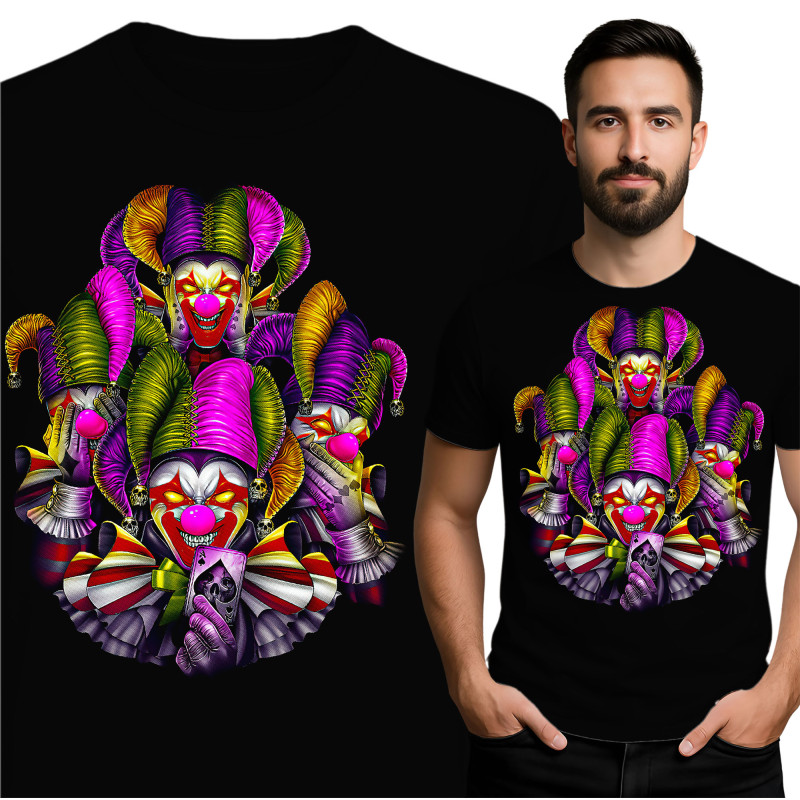 Vibrant Clown-Themed T-Shirt