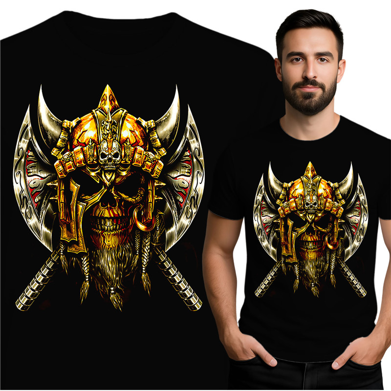 Viking Krijger Skull T-shirt