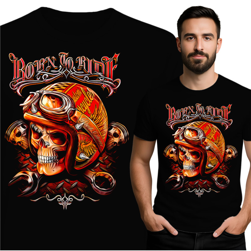 Born to Ride Skull T-Shirt