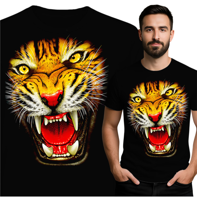 Fierce Tiger Graphic T-Shirt