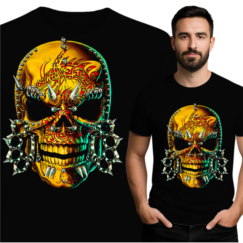 Vibrante Skull Graphic T-shirt