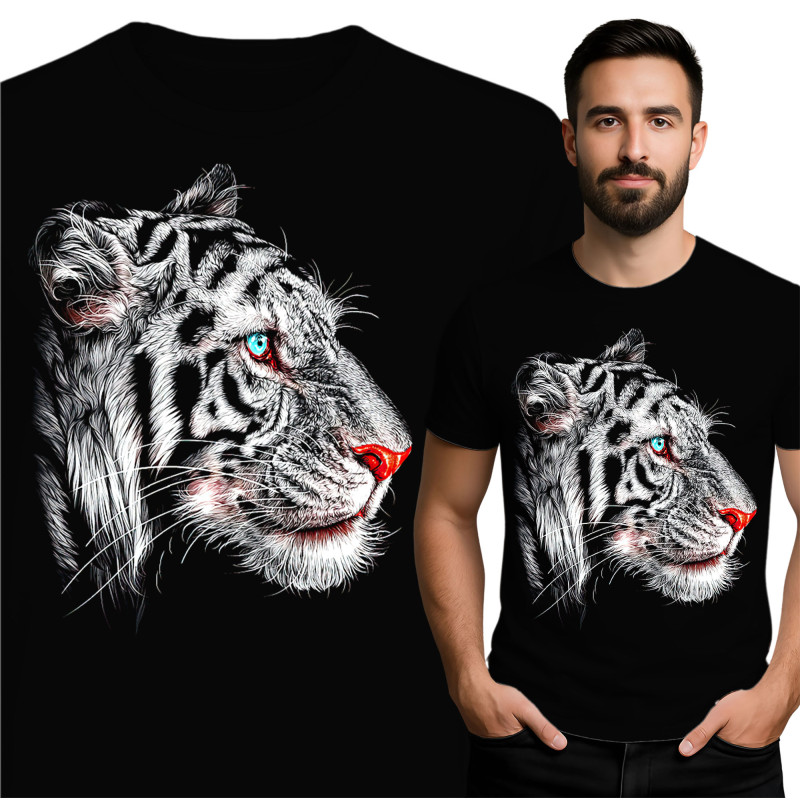 Majestueuze Witte Tijger Graphic T-shirt