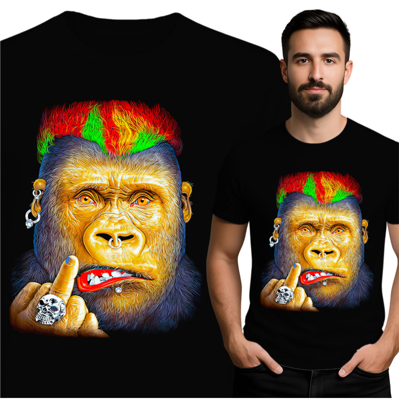 Unieke Gorilla Graphic T-Shirt