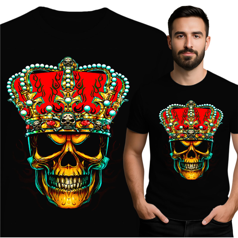 Bold Crown Skull T-Shirt