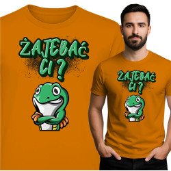 Koszulka Żaba „Żąjebać Ci?” – Humor z pazurem