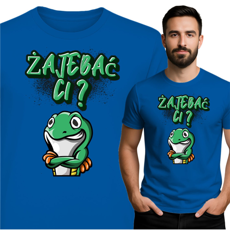 Koszulka Żaba „Żąjebać Ci?” – Humor z pazurem