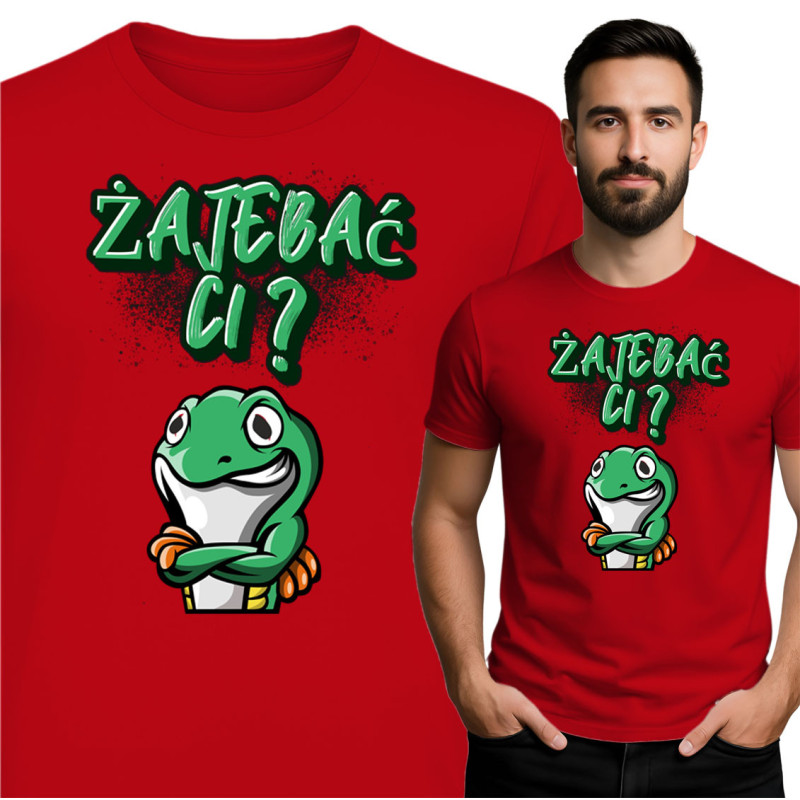 Koszulka Żaba „Żąjebać Ci?” – Humor z pazurem