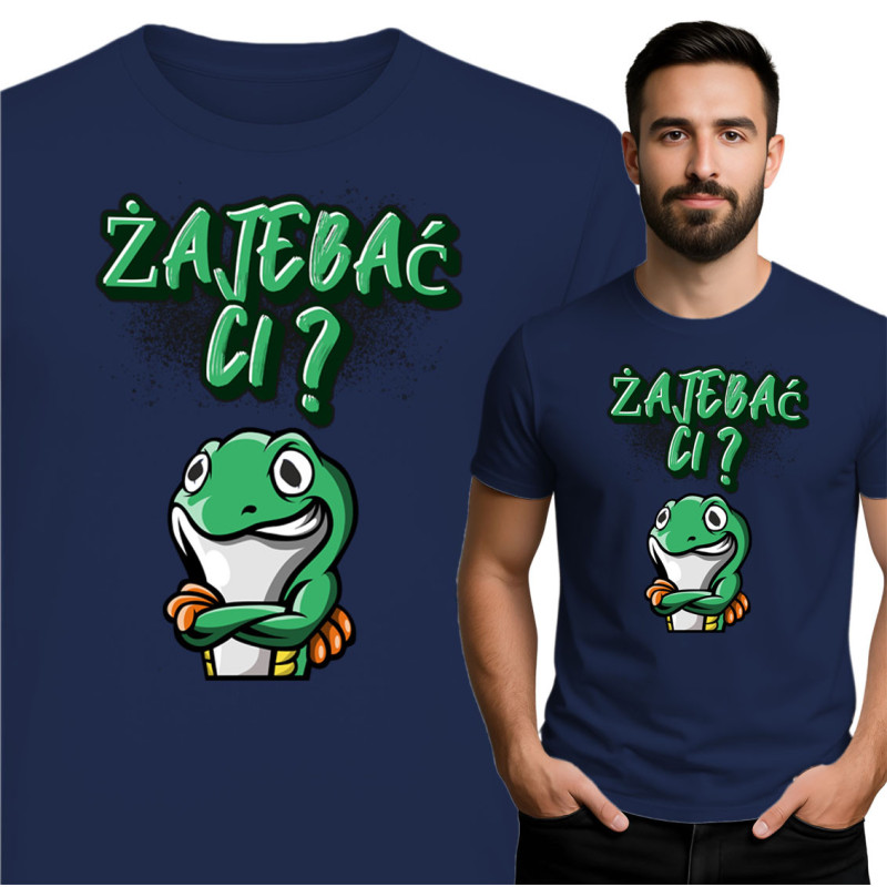 Koszulka Żaba „Żąjebać Ci?” – Humor z pazurem