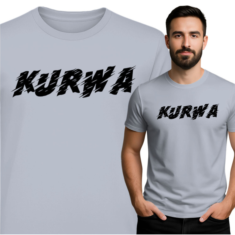 Koszulka KURWA – mocny napis, mocny przekaz