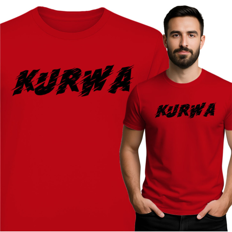 Koszulka KURWA – mocny napis, mocny przekaz