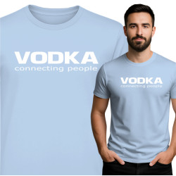 Koszulka VODKA – Connecting People, śmieszny nadruk