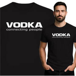 Koszulka VODKA – Connecting People, śmieszny nadruk