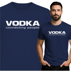 Koszulka VODKA – Connecting People, śmieszny nadruk