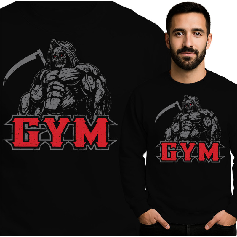 Bold Gym Sweatshirt with Unique Design