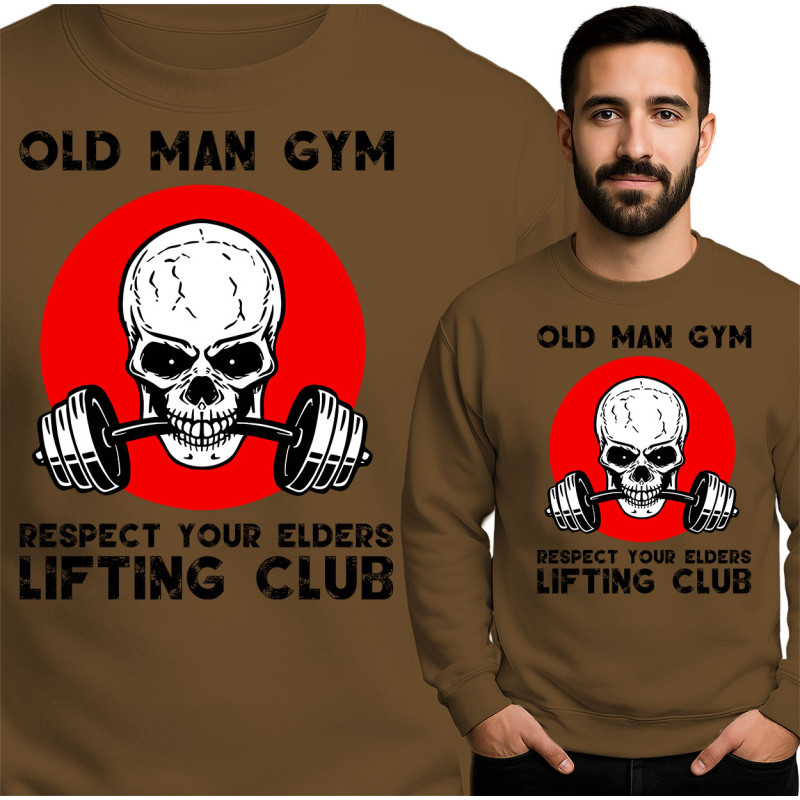 Old Man Gym Sweatshirt - Respect Your Elders