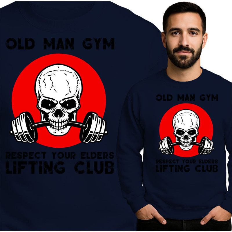 Old Man Gym Sweatshirt - Respect Your Elders