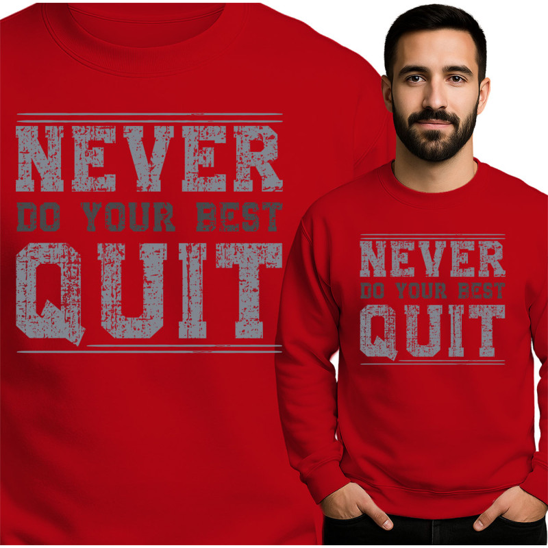 Motiverende Sweatshirt - Nooit Opgeven
