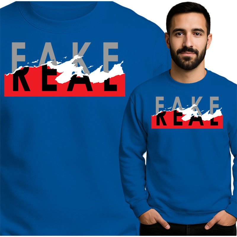 Stylish Fake Real Sweatshirt