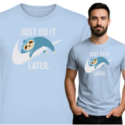 Koszulka Just Do It Later – leniwiec i humor
