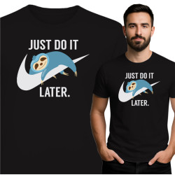 Koszulka Just Do It Later – leniwiec i humor