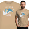 Koszulka Just Do It Later – leniwiec i humor