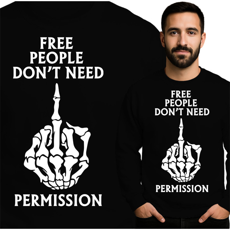 Dappere Sweatshirt met Een Gedurfde Boodschap