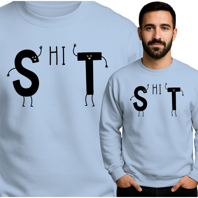Funny Letter Print Sweatshirt