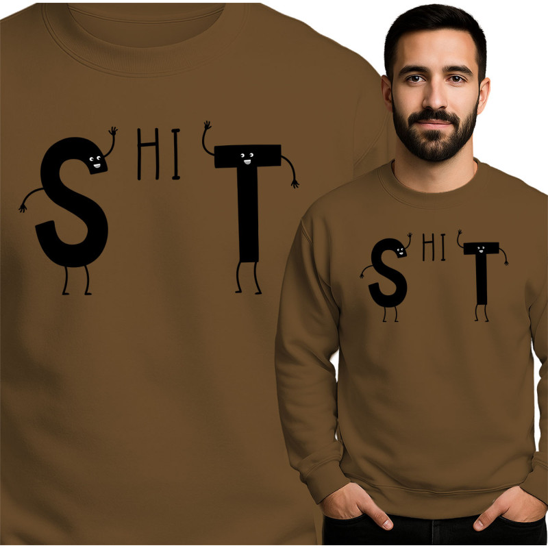 Grappige Letterprint Sweater