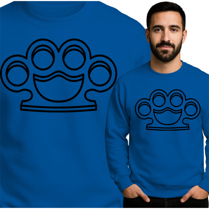 Stylish Knuckle Design Sweatshirt