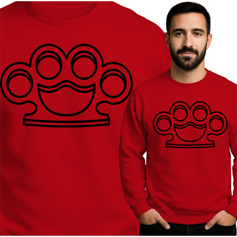 Stylish Knuckle Design Sweatshirt