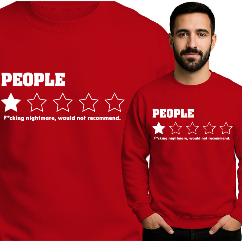 Trendy 'People' Sweatshirt