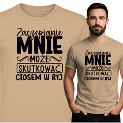 Koszulka Zaczepianie mnie… – Bezpośredni przekaz z dystansem