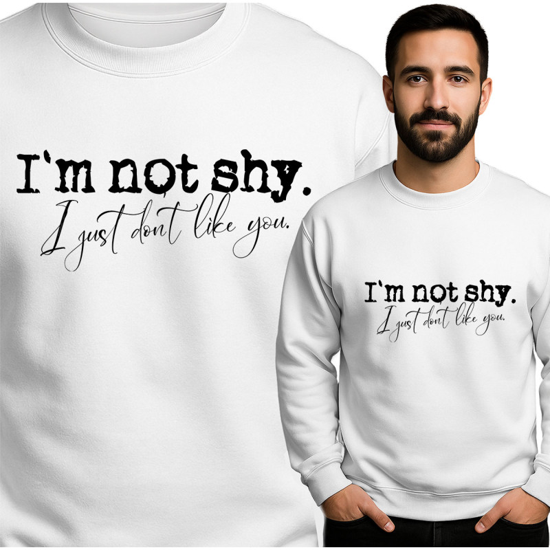 Unisex Sweatshirt - Ik ben niet verlegen