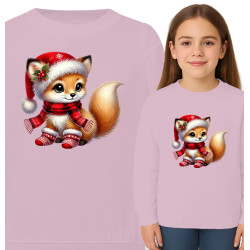'Cute Fox in Santa Hat'